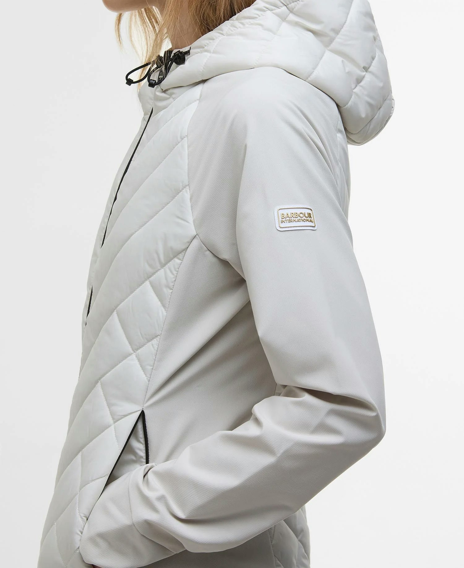 Barbour " Dakota Quiltad jacka " , silver birch