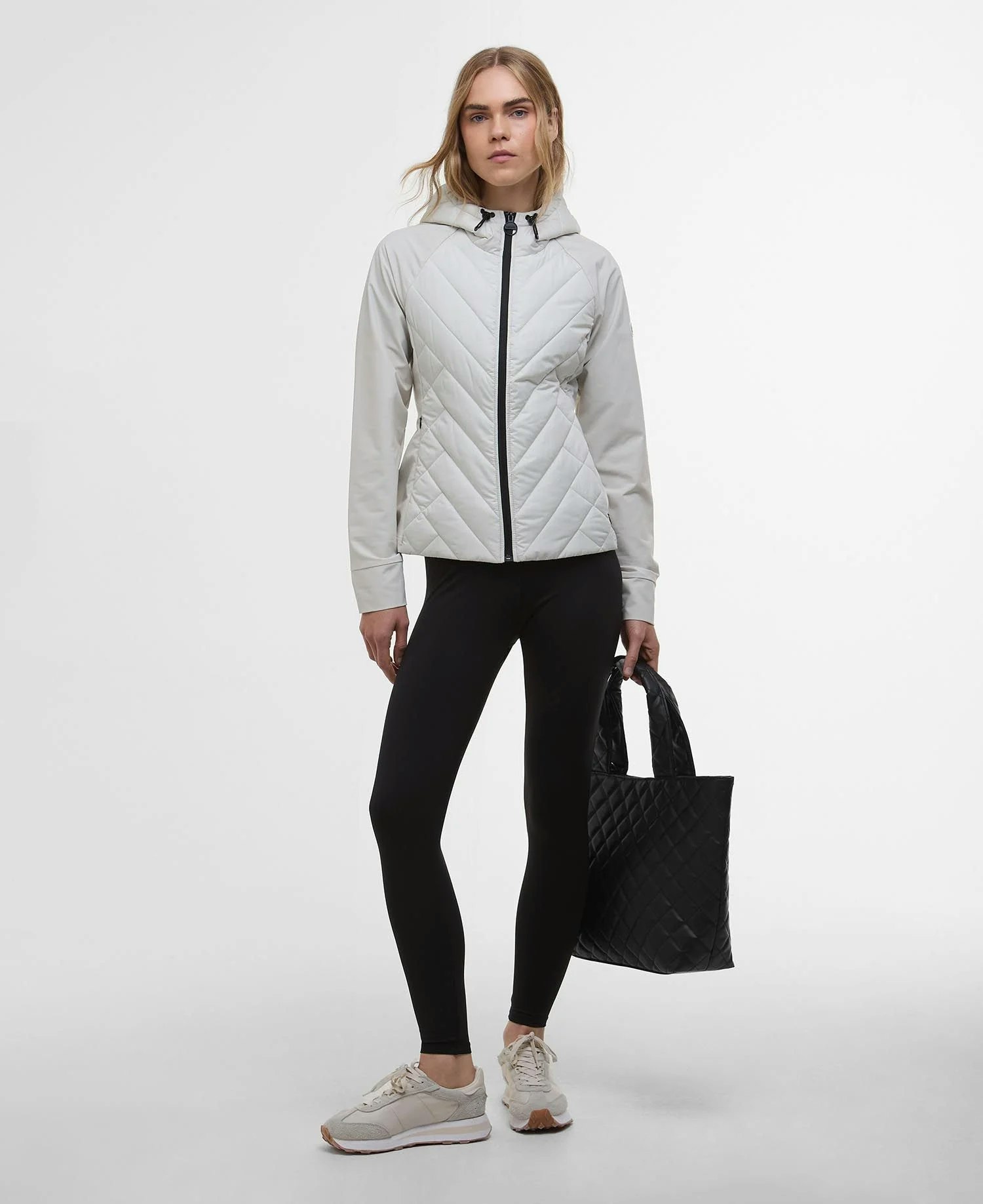 Barbour " Dakota Quiltad jacka " , silver birch