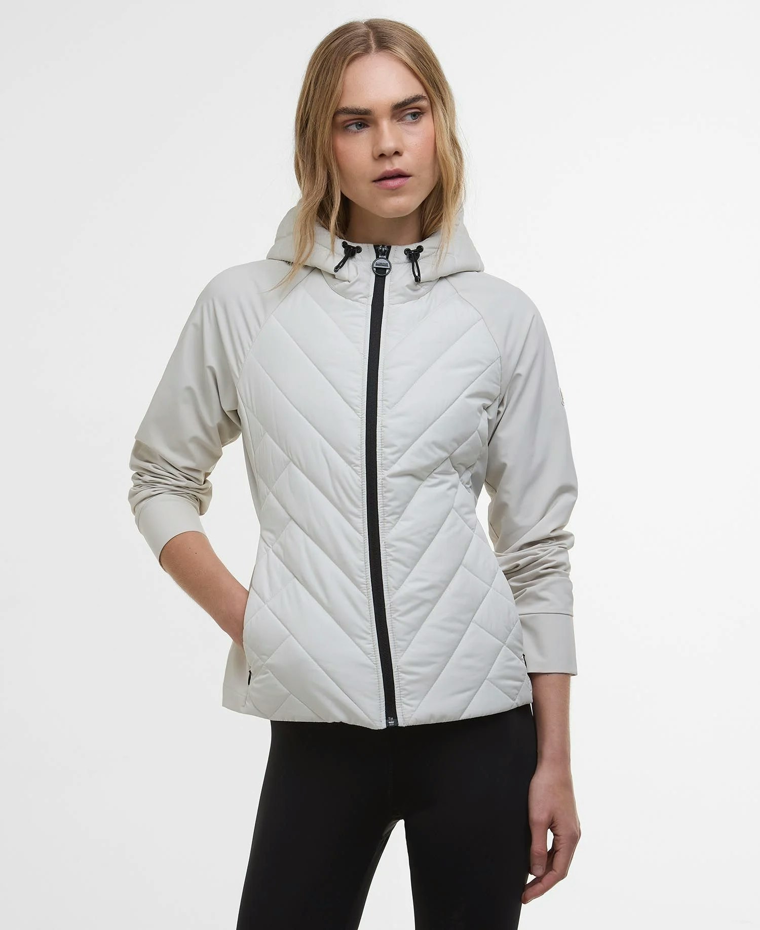 Barbour " Dakota Quiltad jacka " , silver birch
