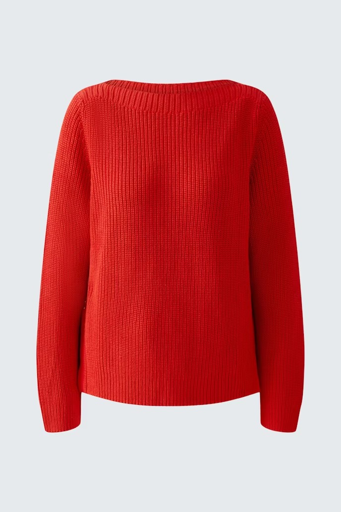 Oui Pullover " Salsa " , Röd