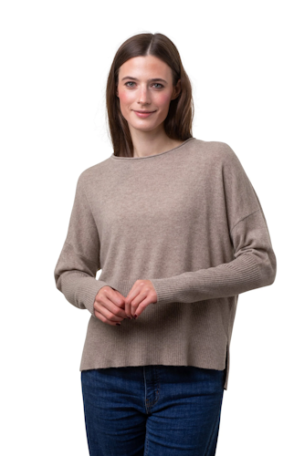 8Design Tröja " Ribb " , Linbeige