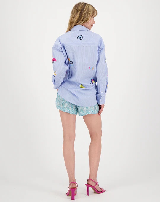 Me369 skjorta " Stripe" , Blue
