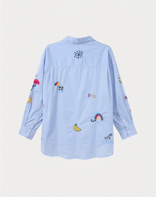 Me369 skjorta " Stripe" , Blue