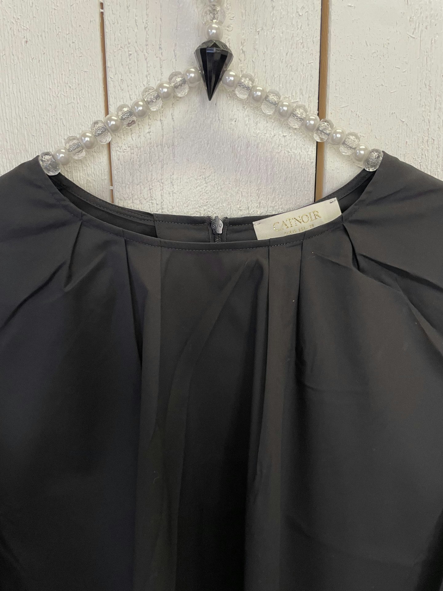 Catnoir Oversizeblus med detalj ärmslut , svart