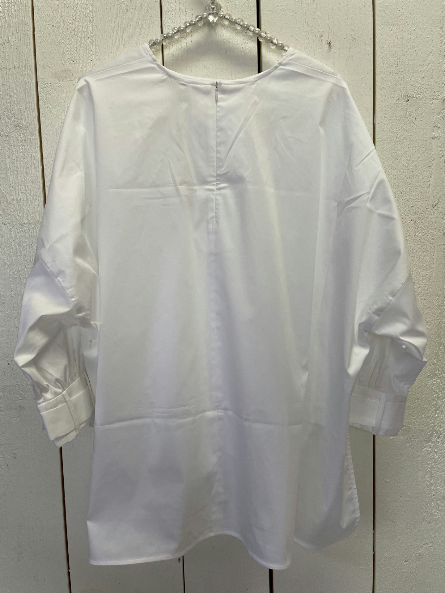 Catnoir Oversizeblus med detalj ärmslut , vit
