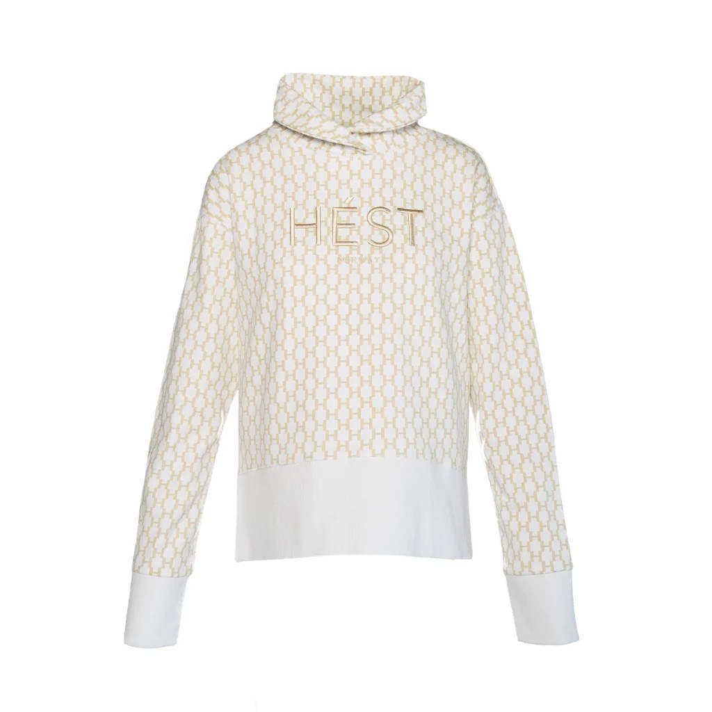 HÉST Sweatshirt " Amara " , White/Alyssum