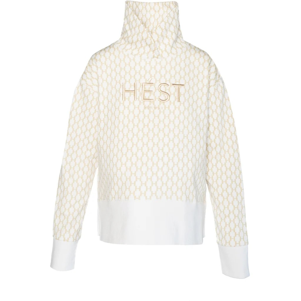 HÉST Sweatshirt " Amara " , White/Alyssum