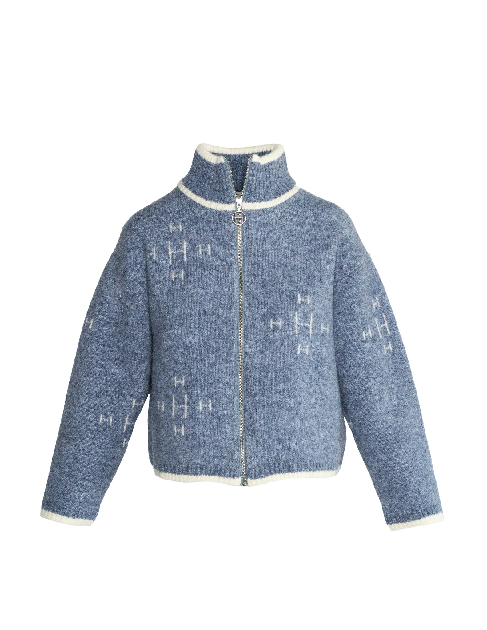 HÉST " IBEN Zip Jacket" , Faded Denim