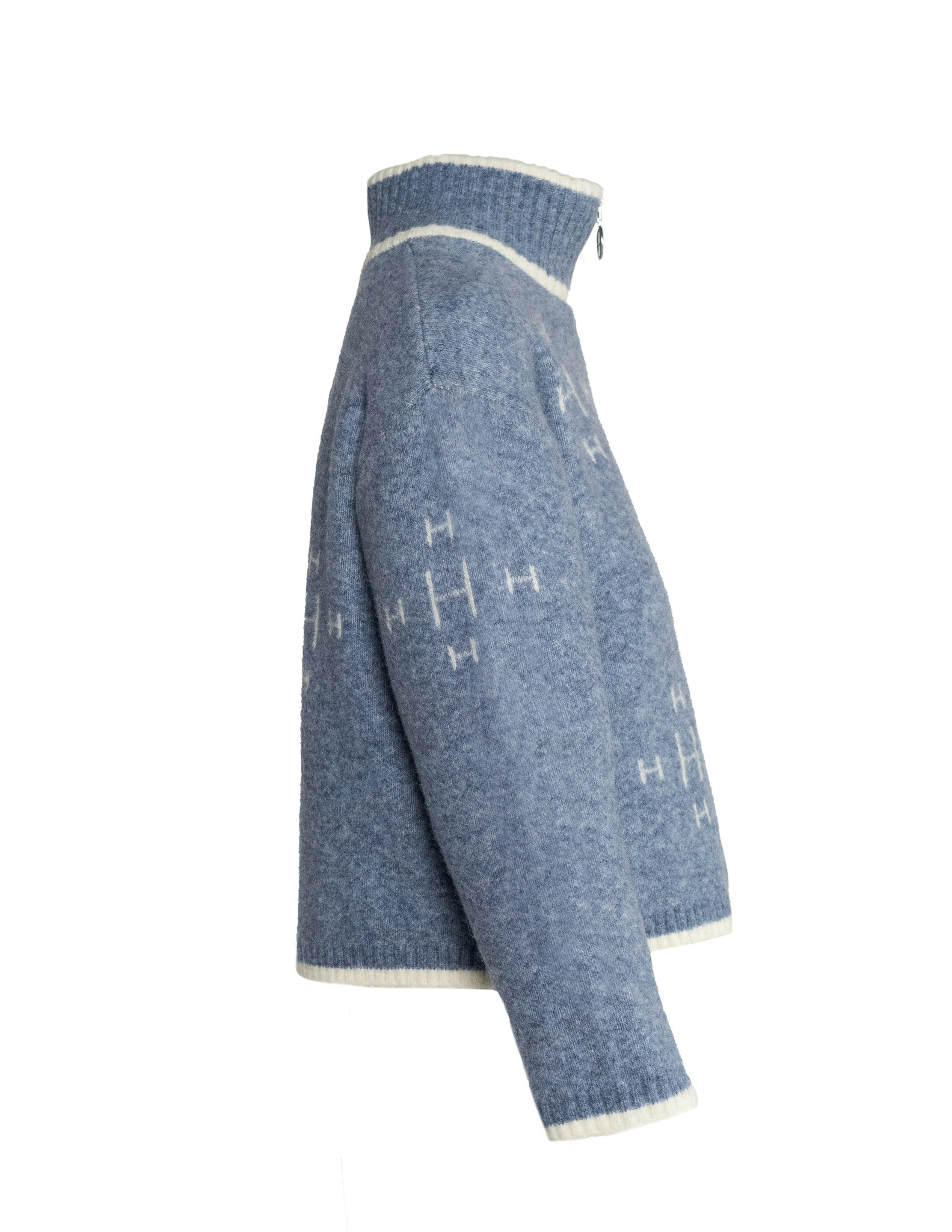 HÉST " IBEN Zip Jacket" , Faded Denim