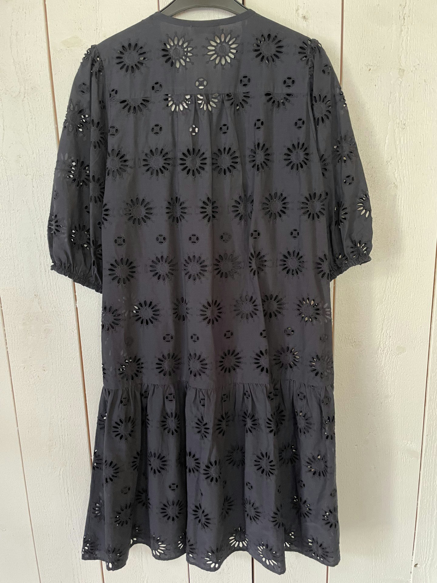Angoor klänning " Broderie Anglais " , Night blue
