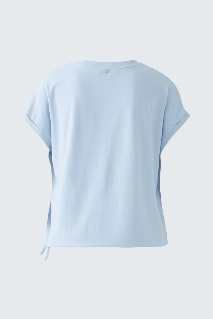 Oui V-ringad top " bling " , duvblå