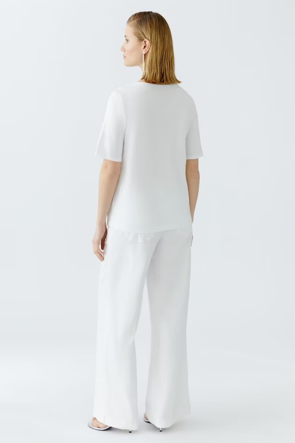 Oui T-shirt " Lola " Vit / ljusblå