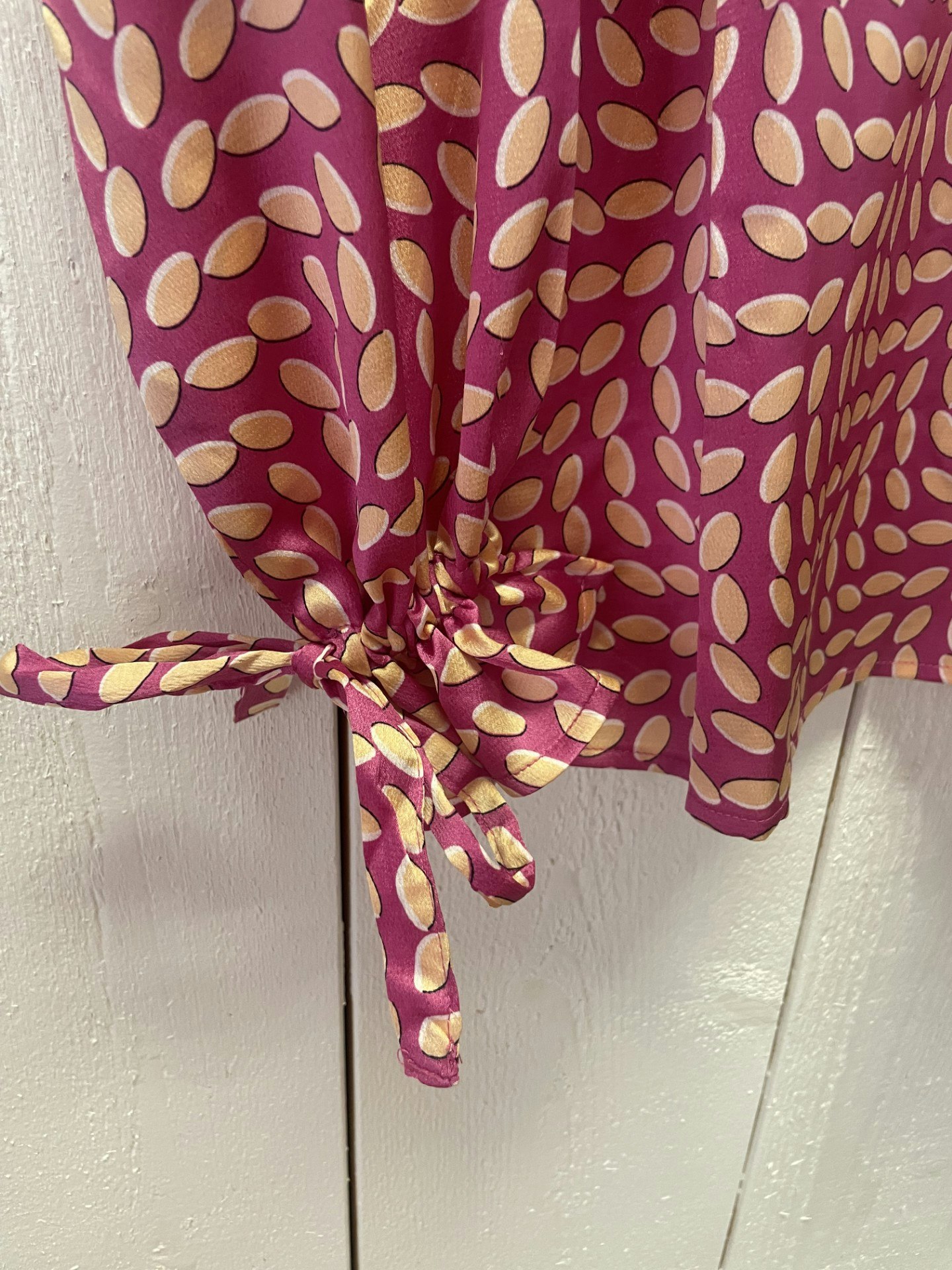 ICHI blus " Lucca" , Shocking Pink Print