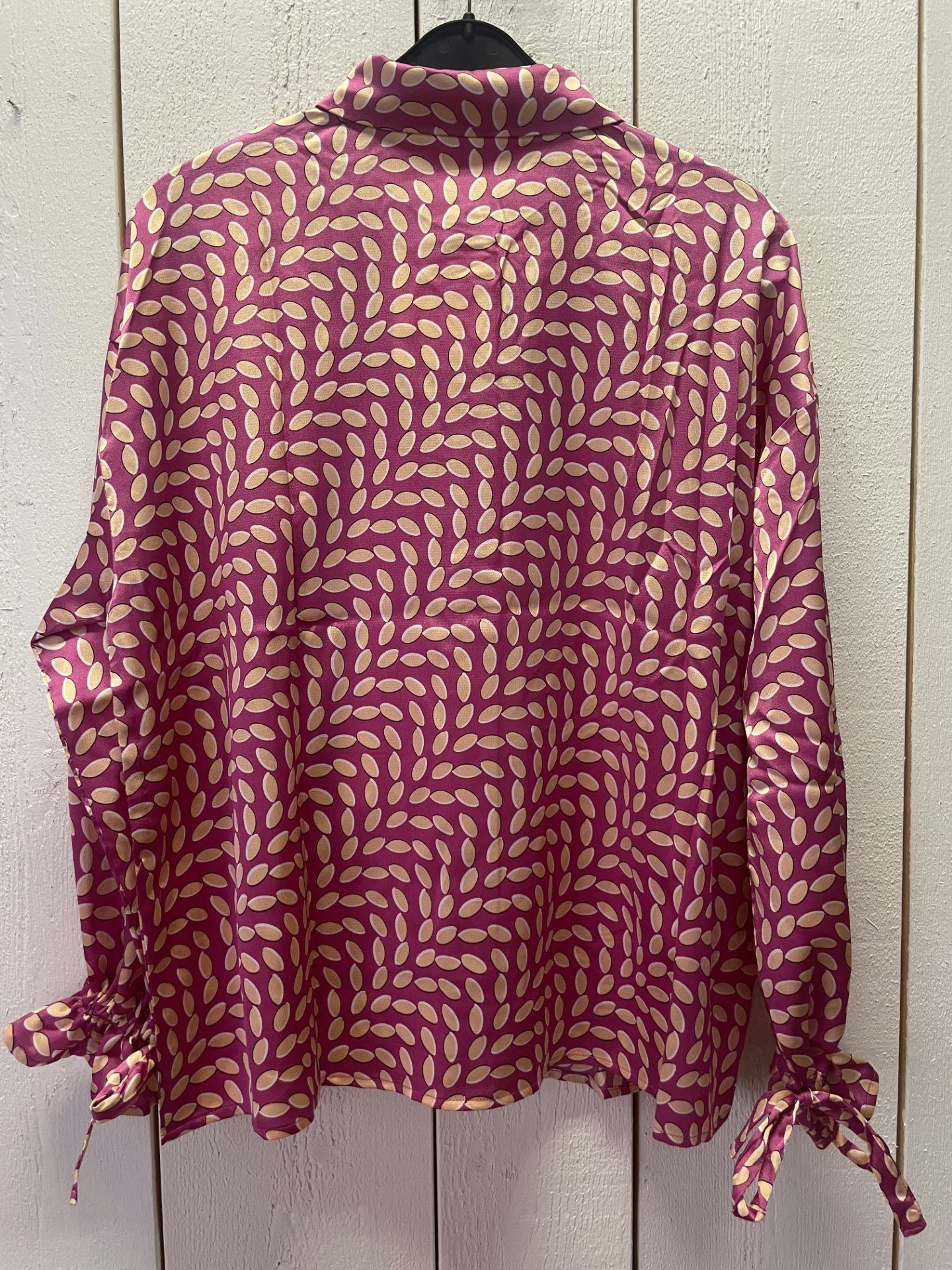 ICHI blus " Lucca" , Shocking Pink Print