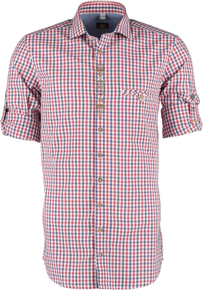 Herrskjorta " Blå/rödrutig" , Slim fit
