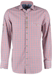 Herrskjorta " Blå/rödrutig" , Slim fit