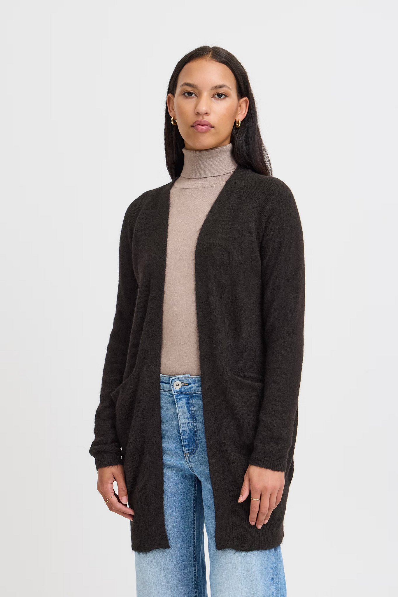 ICHI Cardigan " Kamara " , svart