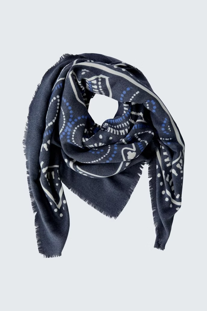 Oui Sjal , dark blue
