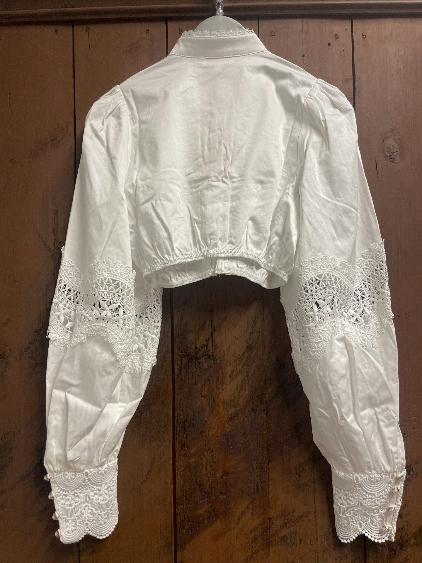 KRÛGER Dirndl Blus "Elaraine" , Ecru