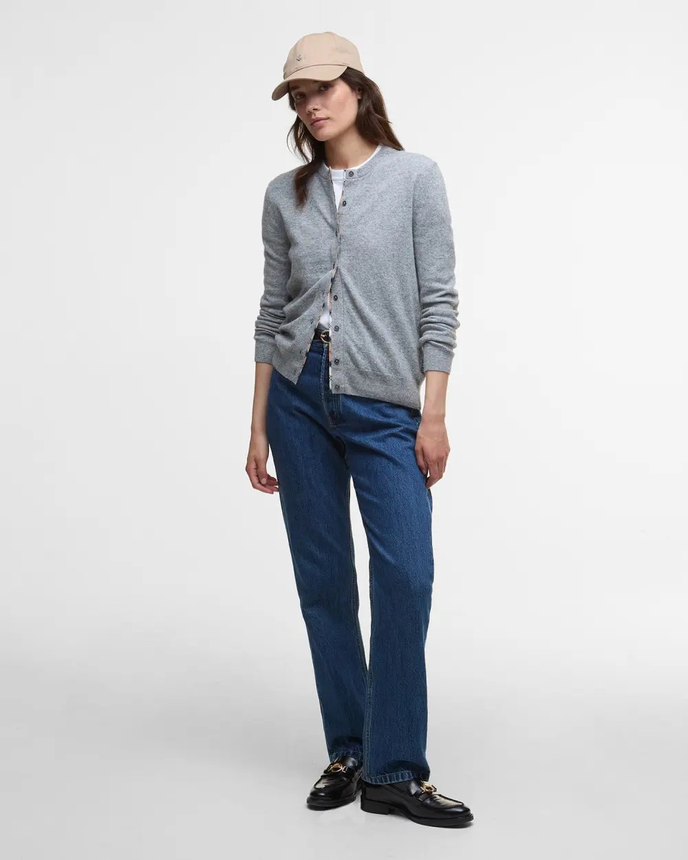 Barbour Pendle Cardigan " patches " , Grå