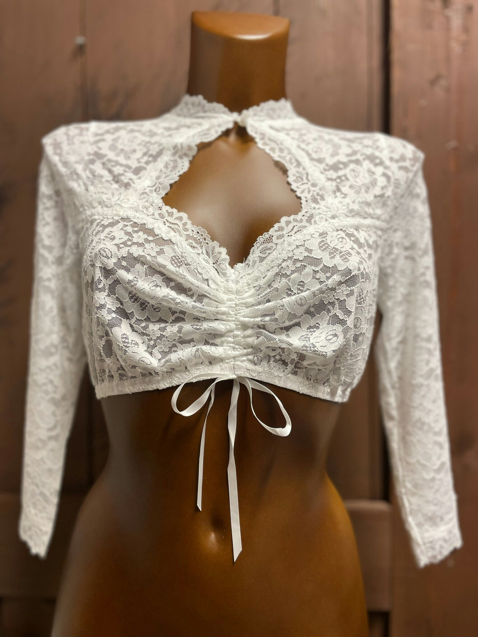 Krüger " Amore Italiano " Dirndl blus , ecru