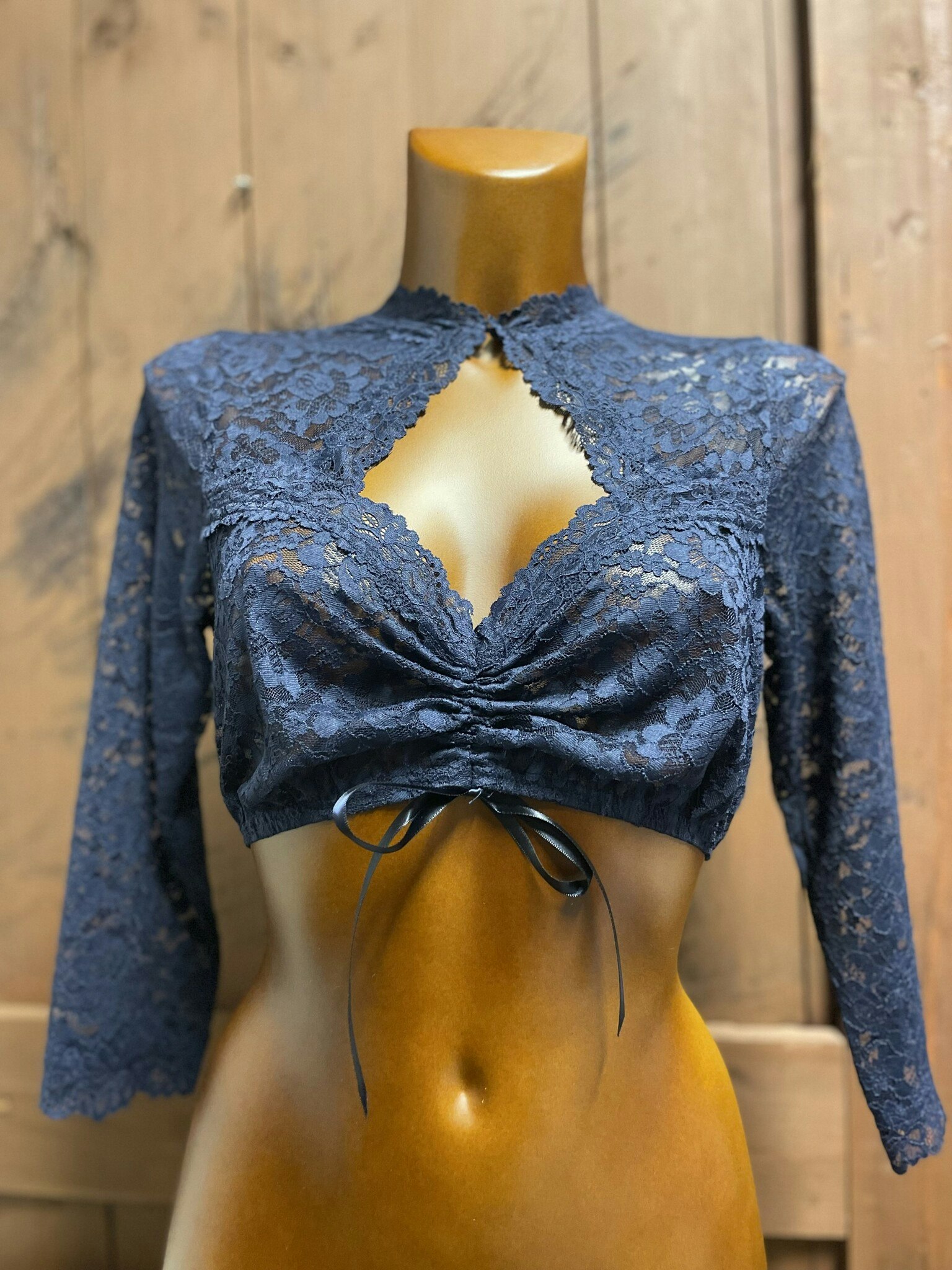 Krüger " Amore Italiano " Dirndl blus , marine