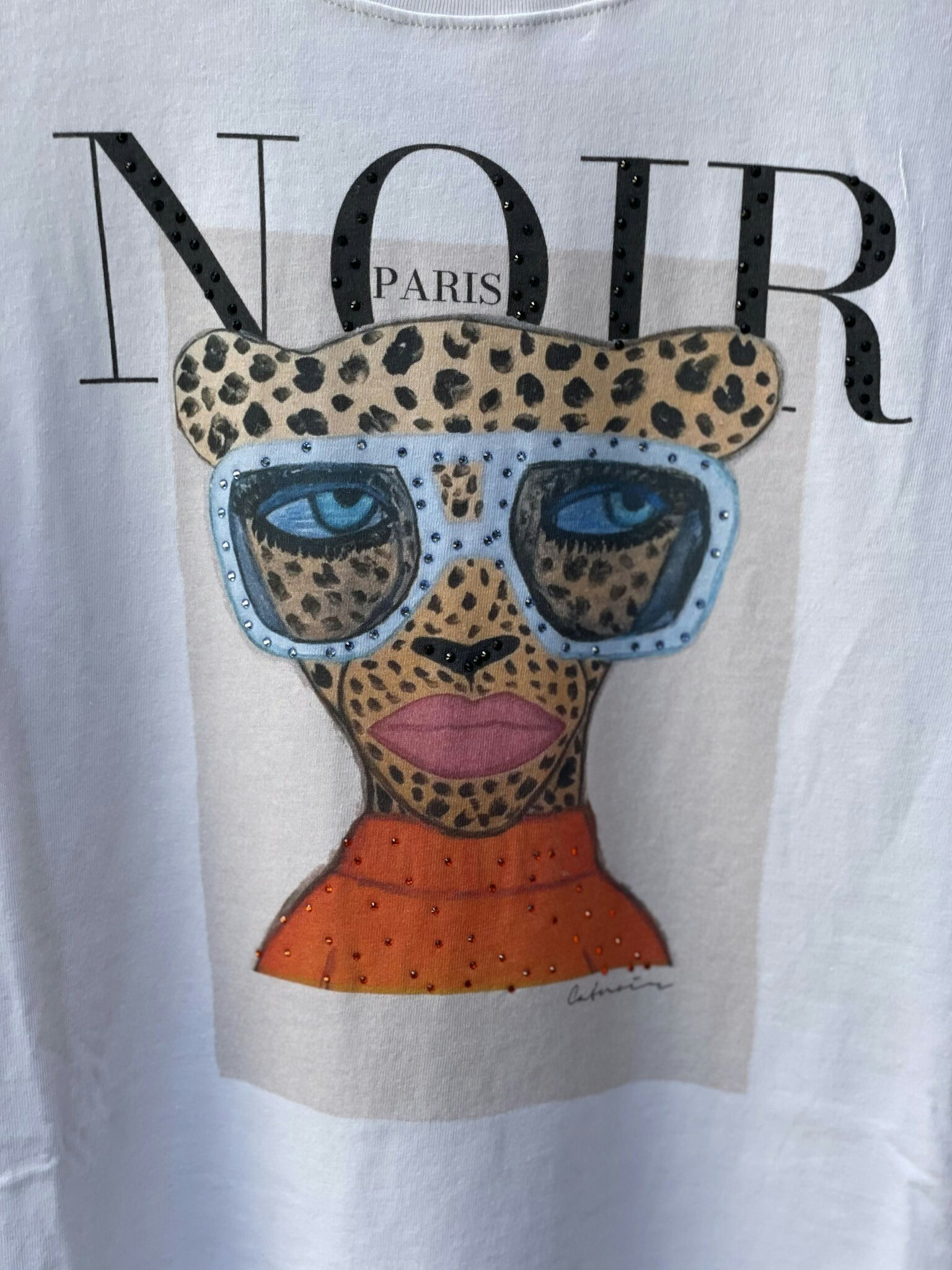 CATNOIR T-shirt " Noir " , bling