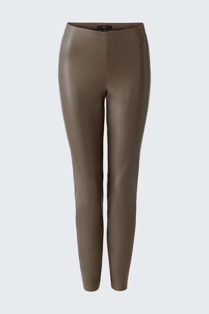 Oui leggings " Chasey " , Taupe