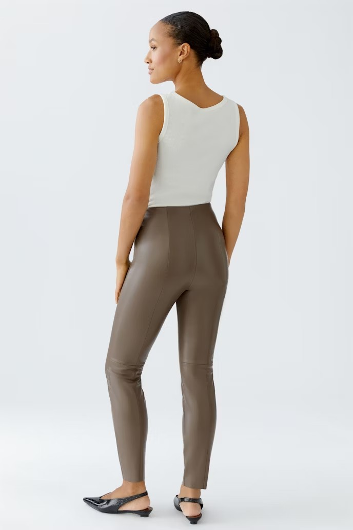 Oui leggings " Chasey " , Taupe