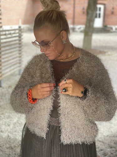 Oui Jacka , smokey taupe