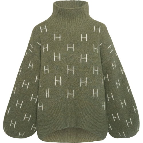 HÉST " Fam sweater" short, Winter Moss