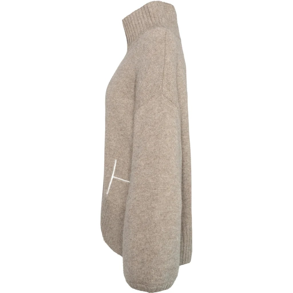 HÉST " Gianna" Sweater , Light Brown  Melange