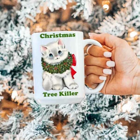 Mugg , Christmas tree  killer