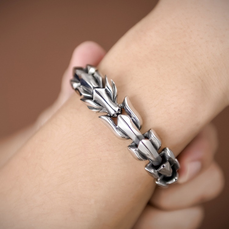 Armband Viking-Wolf Oxiderad- Super