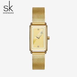 Damklocka SK Florence Gold / Gold Mesh Gold. Quartz Japan