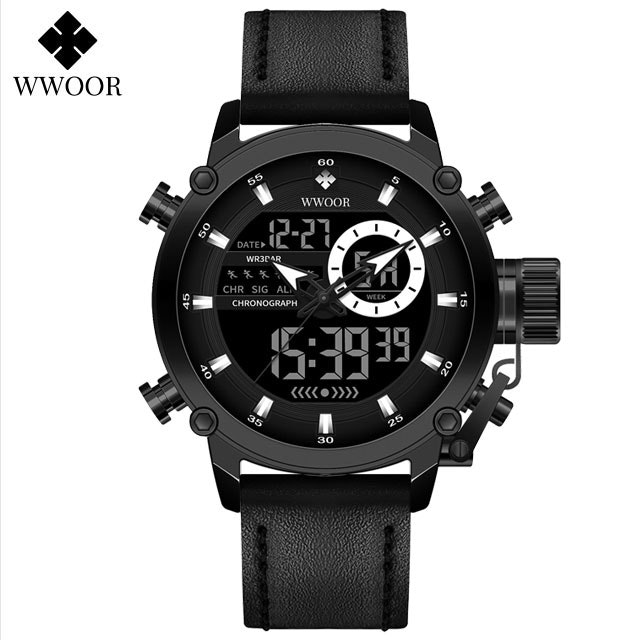 Wwoor Active Sport Leather Black - Black