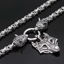 Halsband Viking Wolf-Freke 6 Kejsarlänk 60 cm