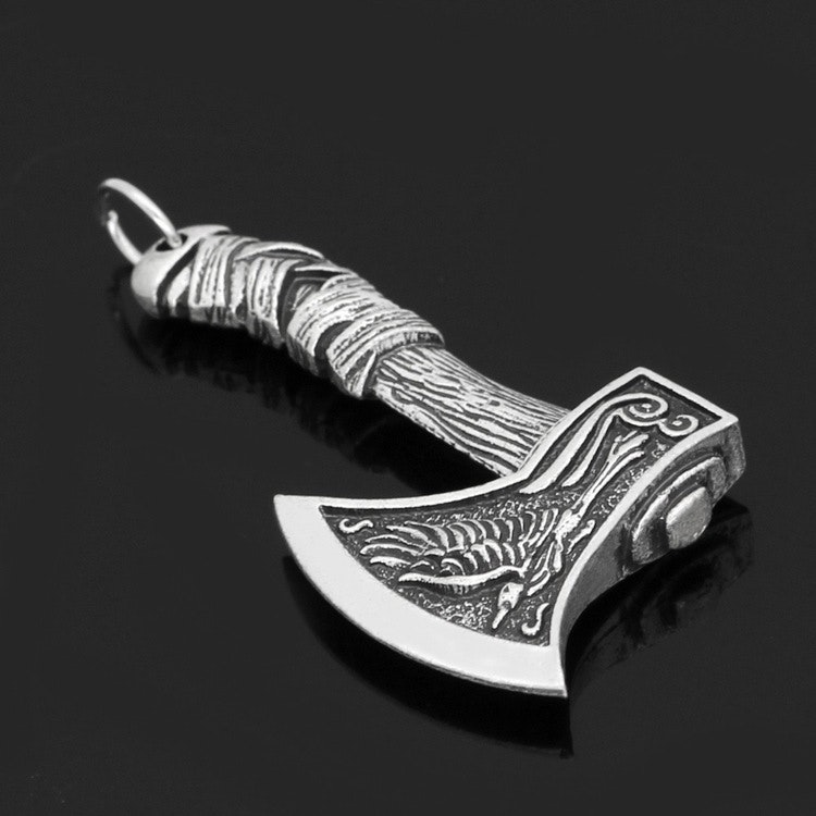 Halsband Viking Yxa-Rep-Skaft Ankarlänk 60 cm