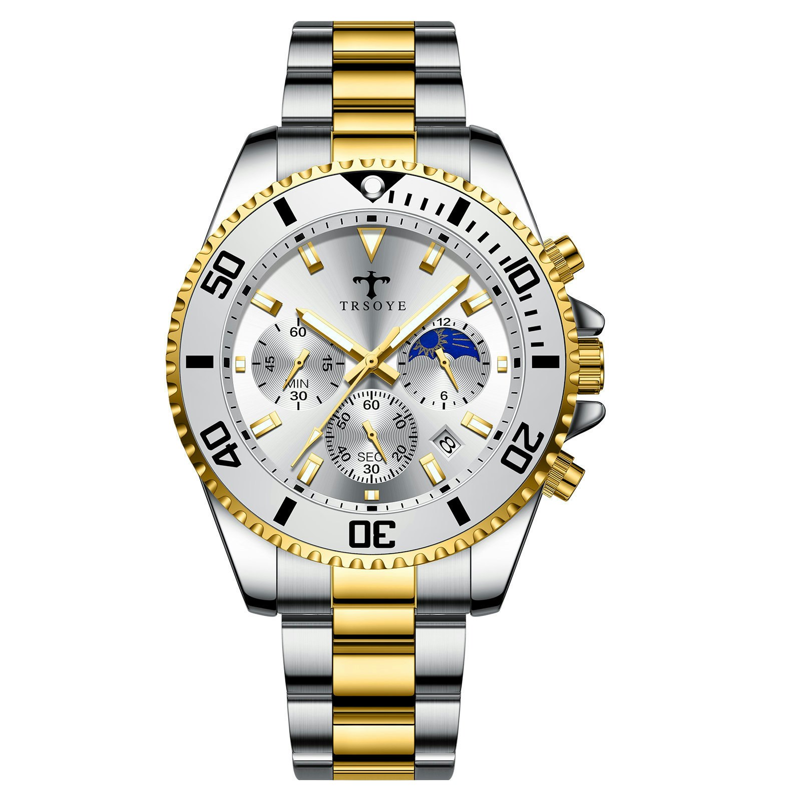 Trsoye Mariner Pearlwhite-Steel-Gold