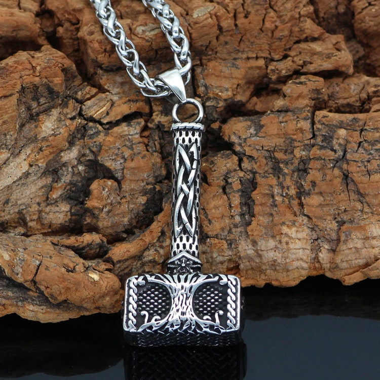 Halsband Viking. Hammer Yggdrasil