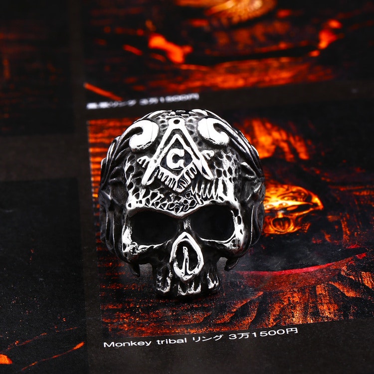 Ring Dödskalle Skull 3 Biker