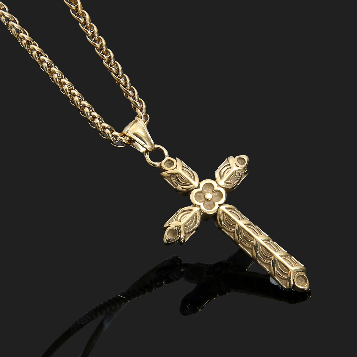 Halsband Viking Cross Birka Gold