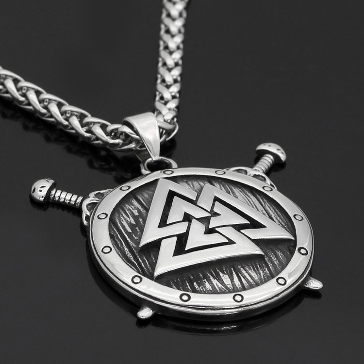 Halsband Viking Shield Valknut