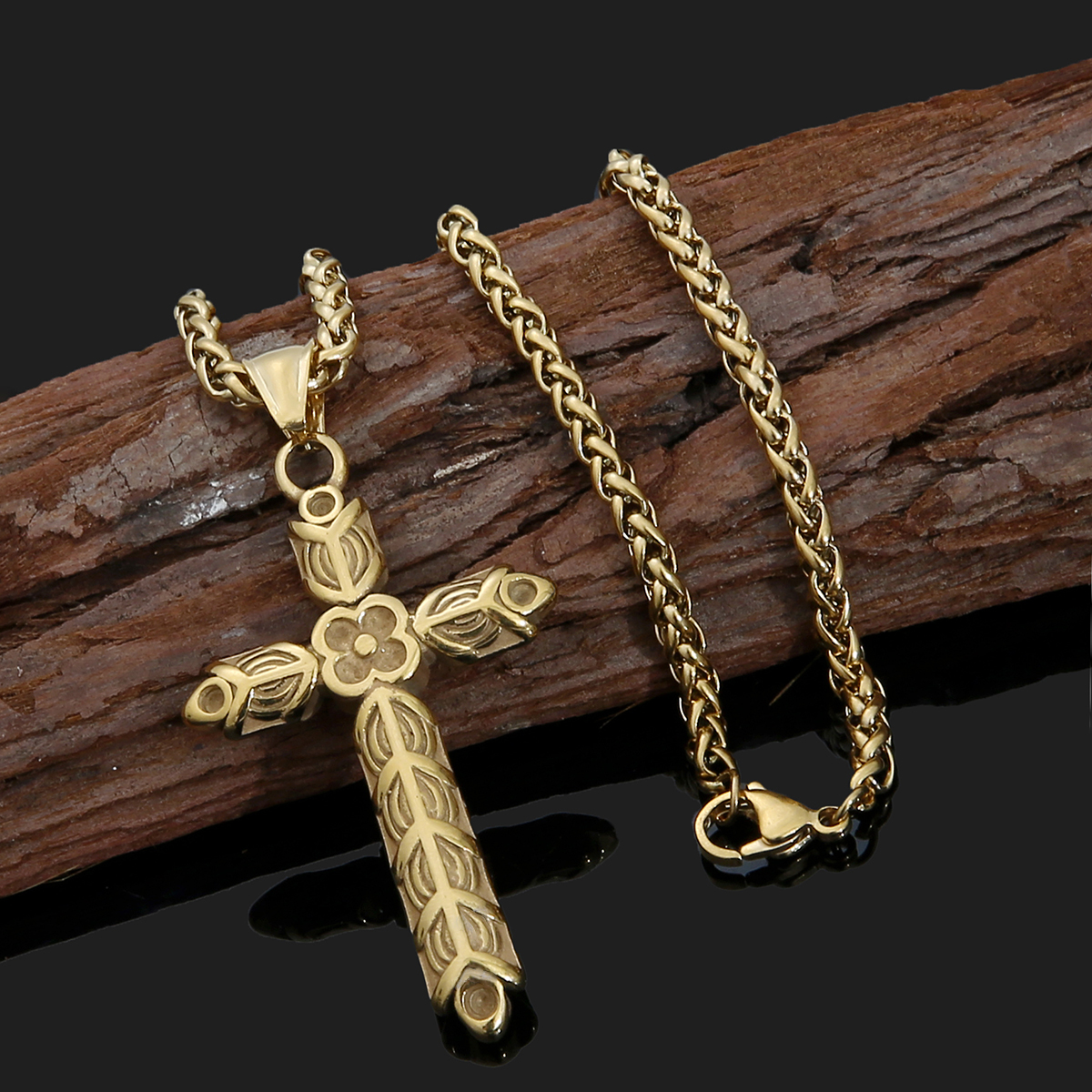 Halsband Viking Cross Birka Gold