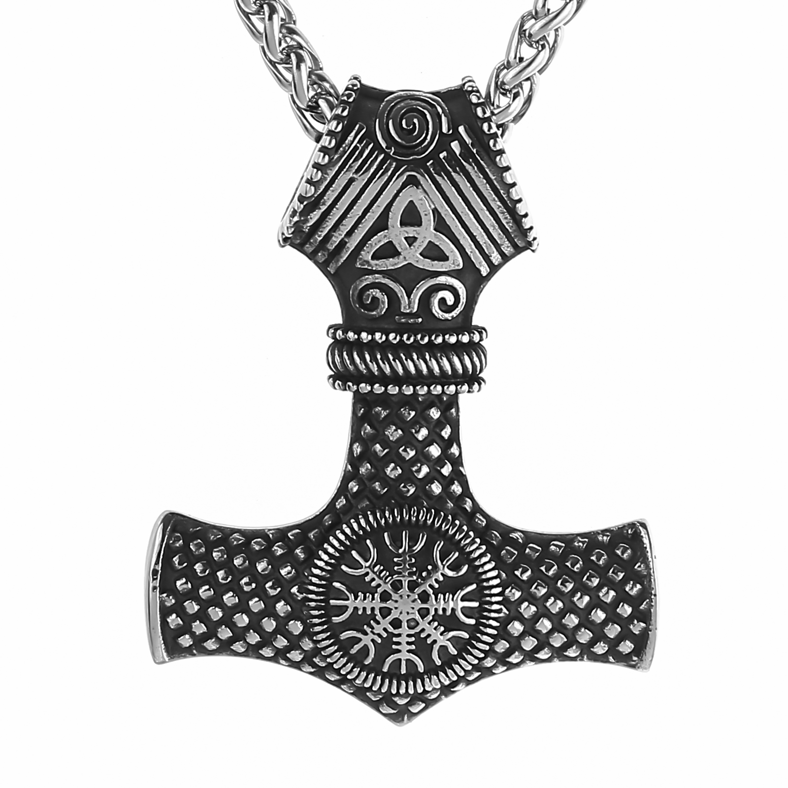 Halsband Viking Thor Aeigushjalmur Steel