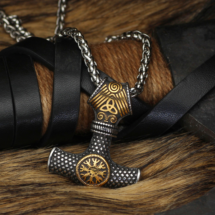 Halsband Viking Thor Aeigushjalmur