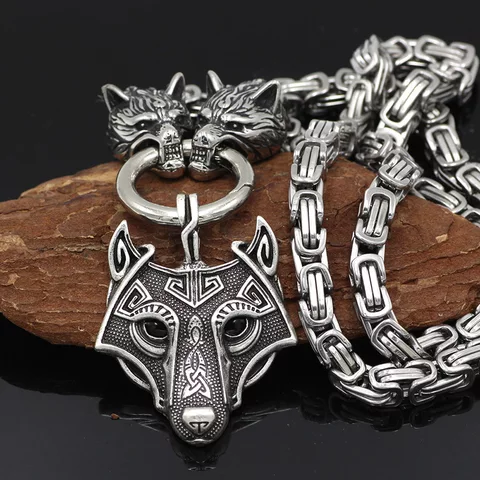 Halsband Viking Wolf-Freke 6 Kejsarlänk 60 cm