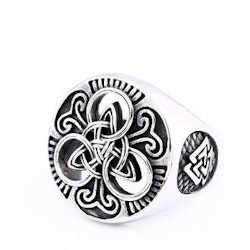 Ring Viking Celtic Knot / Valknut 2 Special