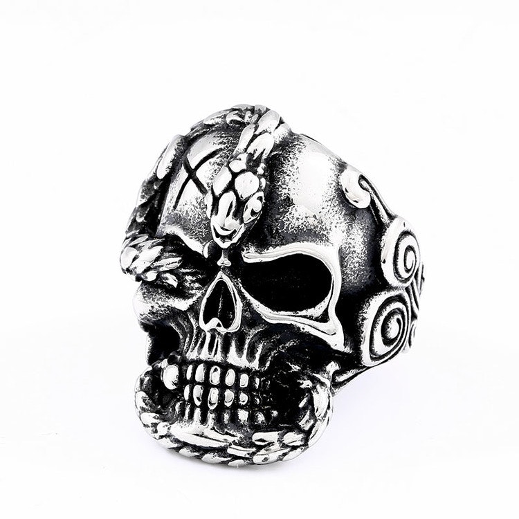 Ring Dödskalle Skull 4 Biker