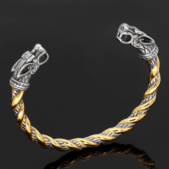 Armband Viking Nidhugg Gold/Steel 21 cm